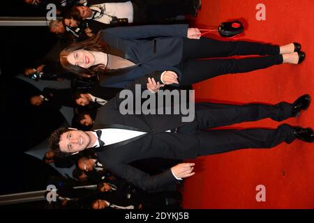 Jeremie Elkaim, Valerie Donzelli arrivée à Dieu seul pardonne la projection qui a eu lieu au Palais des Festivals dans le cadre du 66e Festival de Cannes, à Cannes, dans le sud de la France, le 22 mai 2013. Photo de Nicolas Briquet/ABACAPRESS.COM Banque D'Images