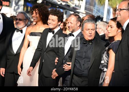 Christian clavier, Pierre-François Martin-Laval, keV Adams arrive pour la projection au Nebraska au Palais des Festivals dans le cadre du 66e Festival de Cannes, France, le 23 mai 2013. Photo de Nicolas Briquet/ABACAPRESS.COM Banque D'Images