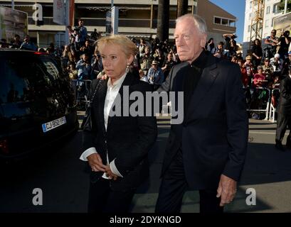 Max von Sydow arrive pour la projection immigrée au Palais des Festivals de Cannes, France, le 24 mai 2013, dans le cadre du 66e Festival de Cannes. Photo de Lionel Hahn/ABACAPRESS.COM Banque D'Images