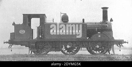 Locomotive-citerne LBSCR Stroudley D classe 0-4-2 (Howden Boys Book of locomotives 1907). Banque D'Images