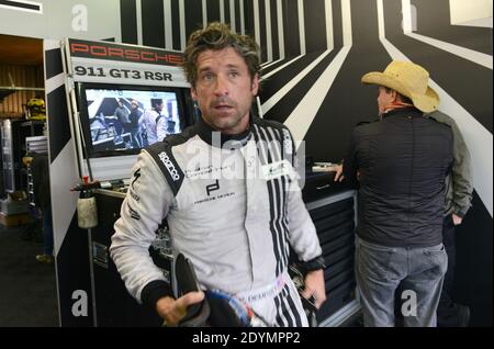 L'acteur AMÉRICAIN Patrick Dempsey de Dempsey DelPiero-Proton Porsche 911 GT3 RSR lors de la course des 24 heures du Mans, en France, le 22 juin 2013. Photo de Guy Durand/ABACAPRESS.COM Banque D'Images