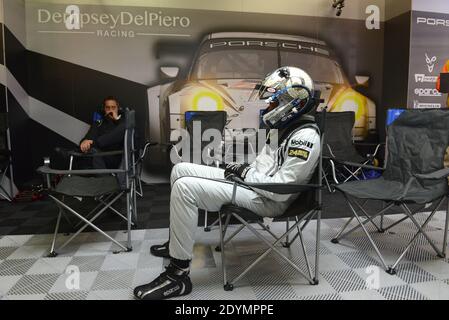 L'acteur AMÉRICAIN Patrick Dempsey de Dempsey DelPiero-Proton Porsche 911 GT3 RSR lors de la course des 24 heures du Mans, en France, le 22 juin 2013. Photo de Guy Durand/ABACAPRESS.COM Banque D'Images