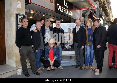 Richard Bohringer, Dominique Pinon, Patricia Barzyk, Jean-Pierre Mocky, Marie-Caroline le Garrec, Robinson Stevenin, Philippe Chevallier, Agnes Doral et Regis Laspales assistaient à la première du Renard Jaune au cinéma le Desperado à Paris, France, le 24 juin 2013. Photo d'Alban Wyters/ABACAPRESS.COM Banque D'Images