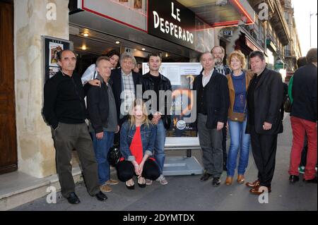 Richard Bohringer, Dominique Pinon, Patricia Barzyk, Jean-Pierre Mocky, Marie-Caroline le Garrec, Robinson Stevenin, Philippe Chevallier, Agnes Doral et Regis Laspales assistaient à la première du Renard Jaune au cinéma le Desperado à Paris, France, le 24 juin 2013. Photo d'Alban Wyters/ABACAPRESS.COM Banque D'Images