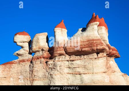 Blue Canyon, calcaire et grès formés par les intempéries, Arizona, États-Unis Banque D'Images