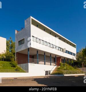 Musée Weissenhof dans la Maison du Corbusier, colonie Weissenhof, Weissenhof, Bauhaus, Stuttgart, Bade-Wurtemberg, Allemagne Banque D'Images