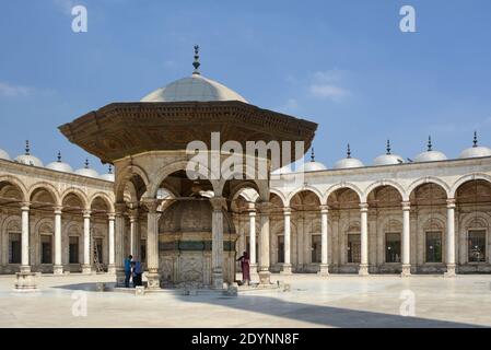 Mosquée Mohammed Ali à la Citadelle du Caire Banque D'Images