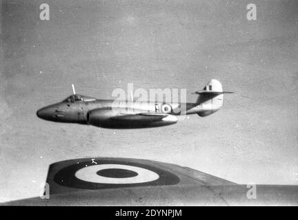 ROYAL AIR FORCE Gloster Meteor Banque D'Images