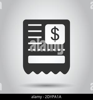 Icône de contrôle de l'argent en télévision style. Illustration vecteur de chéquier sur blanc fond isolé. Finances business concept. Illustration de Vecteur