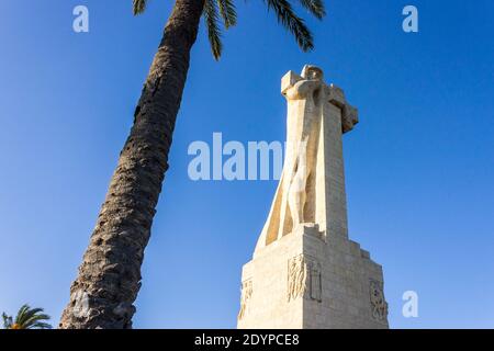 Huelva, Espagne. Le Monument à la foi de la découverte (Monumento a la Fe Descubridora), un mémorial à Christophe Colomb et à la découverte de l'Amérique Banque D'Images