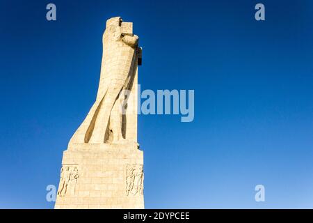 Huelva, Espagne. Le Monument à la foi de la découverte (Monumento a la Fe Descubridora), un mémorial à Christophe Colomb et à la découverte de l'Amérique Banque D'Images