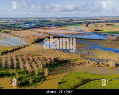 La Tamise brise ses berges 28/12/2020 Banque D'Images