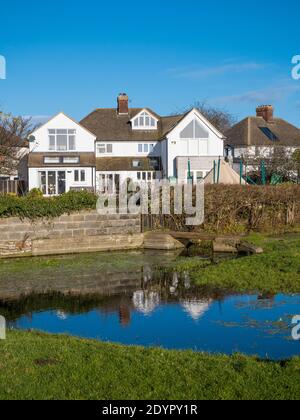 Wolvercote Village, Wolvercote Village, Port Meadow, Oxford, Oxfordshire, Angleterre, Royaume-Uni, GB. Banque D'Images