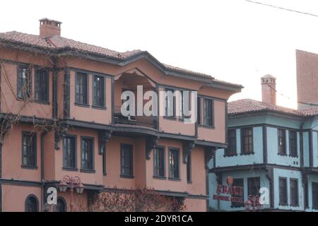 Maisons historiques à Odunpazari/ESKISEHIR Banque D'Images
