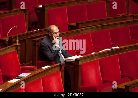 L'ancien ministre du budget, Eric Woerth, a photographié à l'heure des questions à l'Assemblée nationale à Paris, en France, le 19 juin 2013. Photo de Romain BoE/ABACAPRESS.COM Banque D'Images