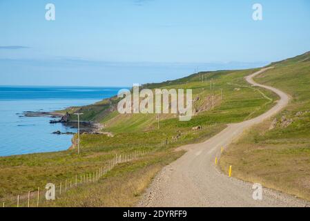 Paysage à Vatnsnes sur l'Islande Banque D'Images