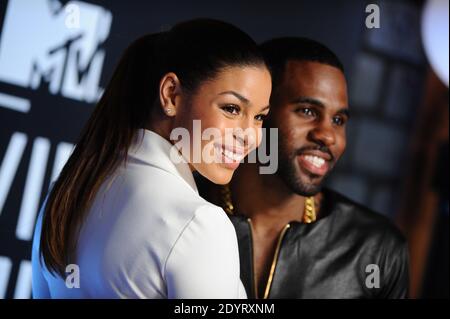 Jason Derulo et Jordin Sparks arrivent pour les MTV Video Music Awards 2013 qui se tiennent au Barclays Center à Brooklyn, New York, NY, États-Unis, le 25 août 2013. Photo de Lionel Hahn/ABACAPRESS.COM Banque D'Images