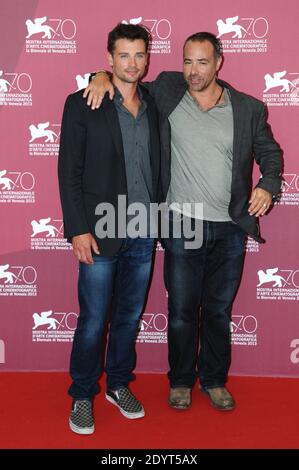 Tom Welling et Peter Landesman assistent au « Parkland » Photocall lors du 70e Festival international du film de Venise (Mostra), sur l'île du Lido à Venise, en Italie, le 01 septembre 2013. Photo d'Aurore Marechal/ABACAPRESS.COM Banque D'Images