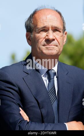 L'ancien ministre Eric Woerth assiste à un rassemblement des amis de Nicolas Sarkozy le 2 septembre 2013 dans la ville d'Arcachon, dans le sud-est du pays, près de Bordeaux. Photo de Patrick Bernard/ABACAPRESS.COM - Arcachon Banque D'Images