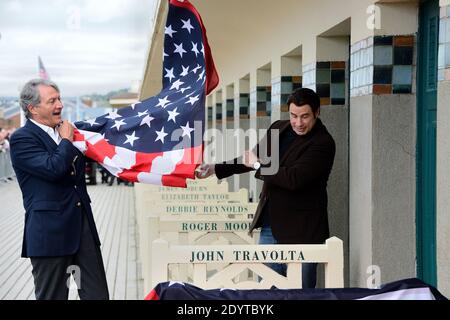 John Travolta lors d'un hommage pour sa carrière dans le cinéma lors du 39e Festival du film américain de Deauville à Deauville, France, le 6 septembre 2013. Photo de Nicolas Briquet/ABACAPRESS.COM Banque D'Images