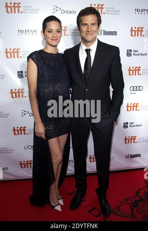 Marion Cotillard et Guillaume Canet assistent à la projection de 'Blood litiess' au Festival international du film de Toronto 2013, à Toronto, au Canada, le 9 septembre 2013. Photo de Lionel Hahn/ABACAPRESS.COM Banque D'Images