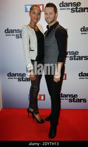 Noemie Lenoir et Christian Millette assistant à la photocall de la saison 4 de 'anse avec les Starss' au siège de TF1 à Paris, France, le 10 septembre 2013. Photo de Jerome Domine/ABACAPRESS.COM Banque D'Images
