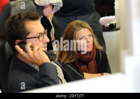 Frederic Diefenthal, Gwendoline Hamon assiste à la Journée de la Charité de la BGC pour honorer la mémoire des 658 employés de la BGC tués dans la WTC le 9/11/2001, tenue à Aurel BGC for à Paris, en France, le 11 septembre 2013. Photo d'Alban Wyters/ABACAPRESS. COM Banque D'Images