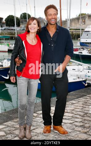 Gary Dourdan et Laetitia Fourcade assistent au 15ème Festival de la fiction télévisée à la Rochelle, dans l'ouest de la France, le 13 septembre 2013. Photo de Patrick Bernard/ABACAPRESS.COM Banque D'Images