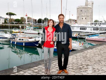 Gary Dourdan et Laetitia Fourcade assistent au 15ème Festival de la fiction télévisée à la Rochelle, dans l'ouest de la France, le 13 septembre 2013. Photo de Patrick Bernard/ABACAPRESS.COM Banque D'Images