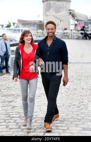 Gary Dourdan et Laetitia Fourcade assistent au 15ème Festival de la fiction télévisée à la Rochelle, dans l'ouest de la France, le 13 septembre 2013. Photo de Patrick Bernard/ABACAPRESS.COM Banque D'Images