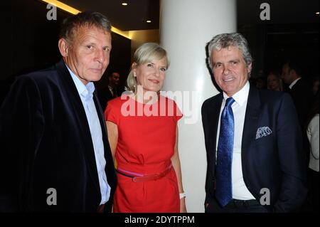 Patrick Poivre d'Arvor, Catherine Ceylac et Claude Serillon assistent à la fête d'ouverture de l'hôtel Sofitel à Paris, France, le 18 septembre 2013. Photo d'Aurore Marechal/ABACAPRESS.COM Banque D'Images