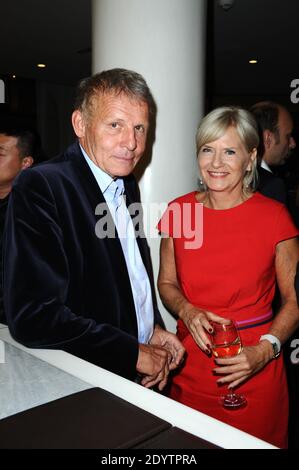 Patrick Poivre d'Arvor et Catherine Ceylac assistent à la fête d'ouverture de l'hôtel Sofitel à Paris, France, le 18 septembre 2013. Photo d'Aurore Marechal/ABACAPRESS.COM Banque D'Images