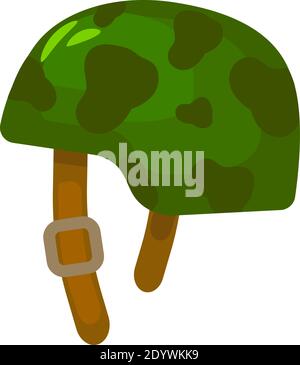 Casque de soldats, illustration, vecteur sur fond blanc. Illustration de Vecteur
