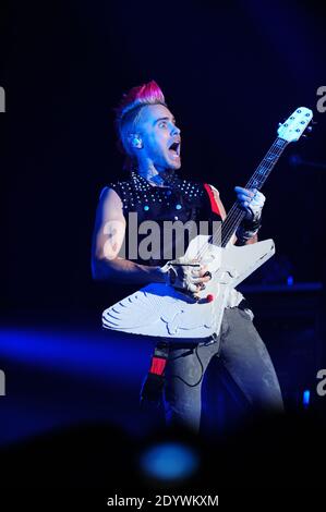 MIAMI BEACH, FL - AVRIL 27: Jared Leto de 30 secondes à Mars se produit à Fillmore Miami Beach le 27 avril 2010 à Miami Beach, Florida People; Jared Leto Credit: Hoo-me / MediaPunch Banque D'Images