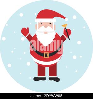 Père Noël, illustration, vecteur sur fond blanc. Illustration de Vecteur