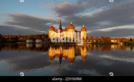 Château de Moritzburg , Saxe, Allemagne. Banque D'Images