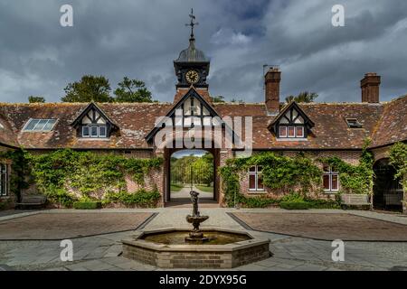 La cour stable du château de Lulworth. Banque D'Images