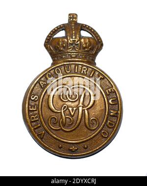 Un insigne de la PAC du Collège militaire royal c. 1910-1936. Banque D'Images