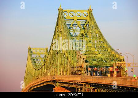 Canada, Québec, Montréal, Pont Jacques-Cartier, Banque D'Images