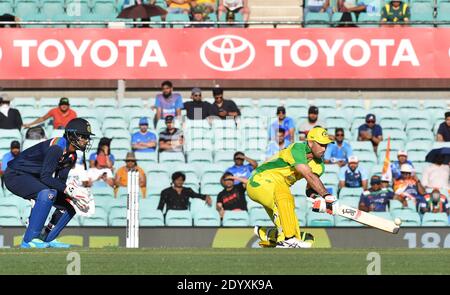 L'Australie a remporté le premier des 2020 matchs de Dettol ODI contre l'Inde à Sydney, Australie avec: Glenn Maxwell où: Sydney, Australie quand: 27 nov 2020 crédit: WENN.com Banque D'Images