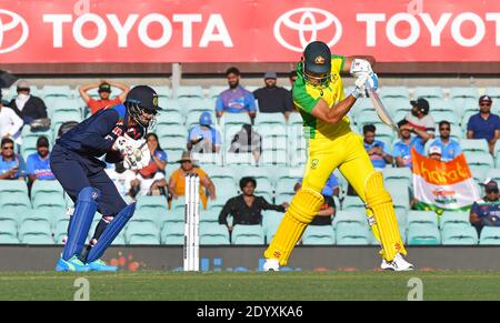 L'Australie a remporté le premier des 2020 matchs de Dettol ODI contre l'Inde à Sydney, Australie avec: Marcus Stoinis où: Sydney, Australie quand: 27 nov 2020 crédit: WENN.com Banque D'Images