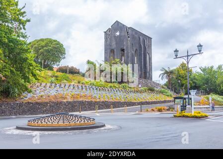 Pumphouse de Cornish à la mine d'or Martha à Waihi, en Nouvelle-Zélande Banque D'Images