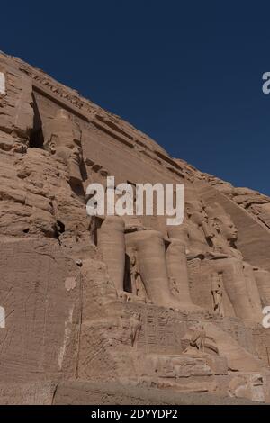 Le grand temple d'abou simble à Assouan en Égypte Banque D'Images