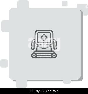 robot médical icône vecteur moderne illustration simple vecteur Illustration de Vecteur