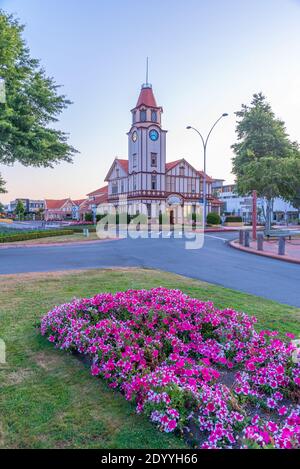 Centre d'accueil de Rotorua en Nouvelle-Zélande Banque D'Images