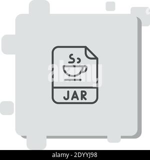 icône de vecteur jar illustration moderne de vecteur simple Illustration de Vecteur