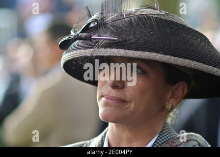 La princesse Zahra Aga Khan assiste au Qatar Prix de l'Arc de Triomphe qui s'est tenu à l'hippodrome de Longchamp, à Paris, en France, le 6 octobre 2013. Photo par Ammar Abd Rabbo/ABACAPRESS.COM Banque D'Images