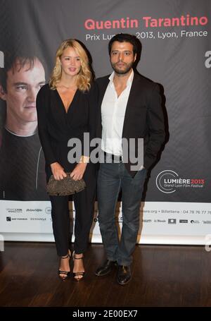 Virginie Efira et Mabrouk El Bekri assistent à la cérémonie de remise des prix de Quentin Tarantino avec le Prix lumière à Lyon, France, le 19 octobre 2013. Photos de Vincent Dargent/ABACAPRESS.COM Banque D'Images