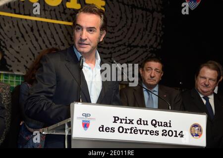 Jean Dujardin assiste à une cérémonie décernant le 67ème prix littéraire du Quai des Orfevres à Paris, France, le 12 novembre 2013. Photo de Nicolas Briquet/ABACAPRESS.COM Banque D'Images