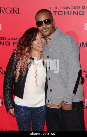 T.I participe à la première des Jeux de la faim de Lionsgate: Cathching Fire au Nokia Theatre L.A. Vivre à Los Angeles, CA, Etats-Unis, le 18 novembre 2013. Photo de Lionel Hahn/ABACAPRESS.COM Banque D'Images